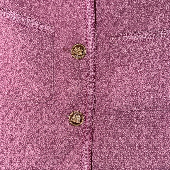 Pink Textured Women's Jacket - Picture 2 of 3
